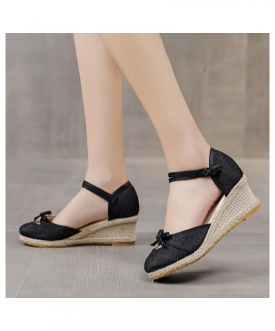 Women's Low Wedges Sandal Universal Platform Sandals Women's Low Wedges Sandal Wedges Shoes High Wedges Sandals Black $20.29 ...