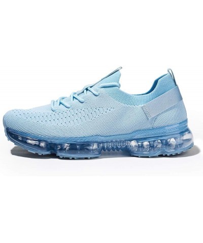 Women Air Cushion Fashion Sneakers Breathable Casual Comfortable Lightweight Walking Shoes Sky Blue $19.80 Athletic Shoes