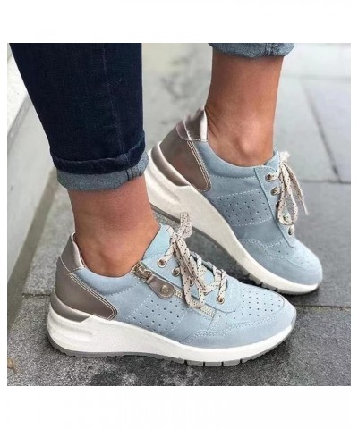 Women Casual Wedges Shoes Non Slip Sneaker Soft Sole Female Casual Shoes Air Cushion Travel Walking Sports Covered Feet Shoes...