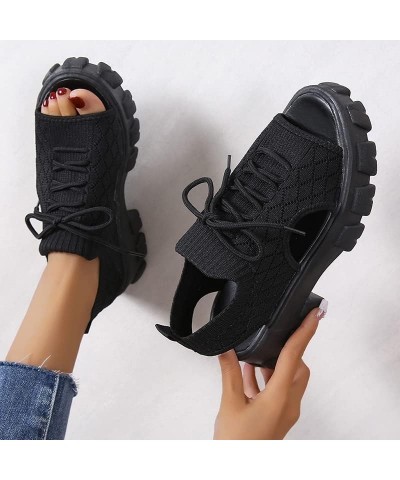 Summer Washable Slingback Orthopedic Mesh Sport Sandals Thick Soled Comfortable Sandals for Women Ankle Elastic Casual Walkin...