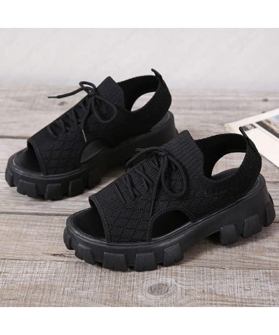 Summer Washable Slingback Orthopedic Mesh Sport Sandals Thick Soled Comfortable Sandals for Women Ankle Elastic Casual Walkin...