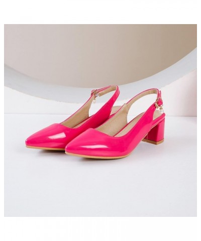 Women Pointed Toe Sexy Slingback Slide Sandals Ladies Slip On Mules Simple Casual Dress Summer Pumps Rose $27.55 Mules & Clogs