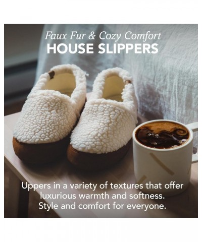 Women's Moc Slippers with Comfortable Cloud-Like Feel, Soft and Cozy Uppers and Non-Slip Sole Chinchilla $29.12 Slippers