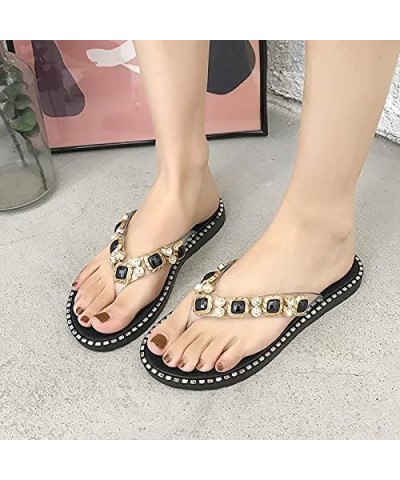 Sandals For Women Alpargatas Womens Ballet Flats Beach Shoes Women Sandals Cute Flats With Arch Support For C-black $17.09 Sa...