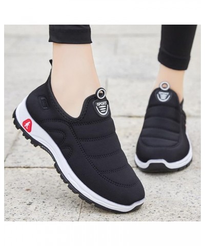 Women Sneakers Trainers Mesh Casual White Sneakers for Women Girls Sneakers Size 2 Black $13.05 Athletic Shoes