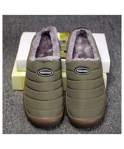 2022 Women Waterproof Cotton Slippers Plus Velvet Warm Household Boots Snow Boots Mens Winter Boots Size10 (B, 9) B 8.5 $23.2...