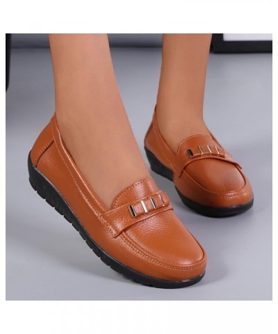 Fashion Womens Breathable Lace Up Shoes Flats Casual Shoes Casual Sandals for Women with Heel (Wine, 8.5) Orange 6.5 $18.53 S...