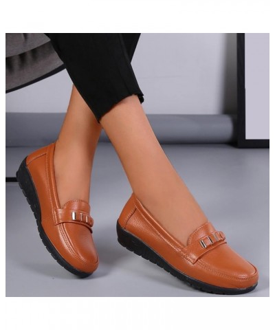 Fashion Womens Breathable Lace Up Shoes Flats Casual Shoes Casual Sandals for Women with Heel (Wine, 8.5) Orange 6.5 $18.53 S...