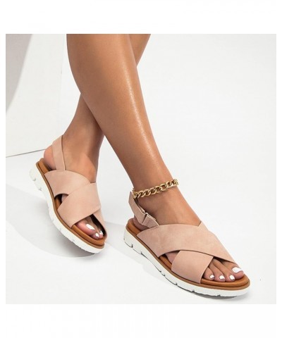 Minimalist Sandals Women Women Sandals Fashionable New Pattern Summer Outdoor Sandals Large Flat Comfortable Casual Style Sho...