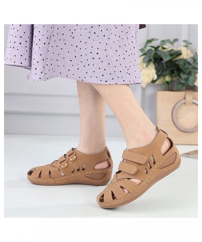 Diabetic Shoes for Women Wide Width Tan 10.5 Wedge Sandals for Women Dressy Summer Black Low Wedges for Women Dressy Black Cu...