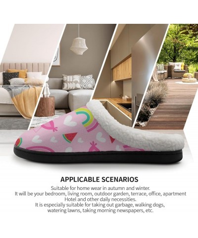 fashion Slipper beach seamless Slippers watermelon Mens Slipper Indoor Slippers for Womens Bedroom House Shoes Fuzzy House Sl...