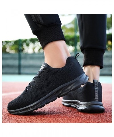 Men Athletic Walking Running Tennis Shoes Working Jogging Fashion Sneakers Men Shoes Sneakers Slip On Flats Shoes Black $21.2...