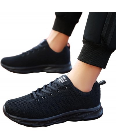 Men Athletic Walking Running Tennis Shoes Working Jogging Fashion Sneakers Men Shoes Sneakers Slip On Flats Shoes Black $21.2...