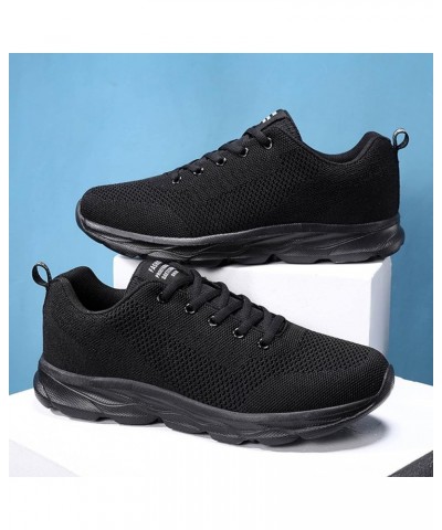 Men Athletic Walking Running Tennis Shoes Working Jogging Fashion Sneakers Men Shoes Sneakers Slip On Flats Shoes Black $21.2...