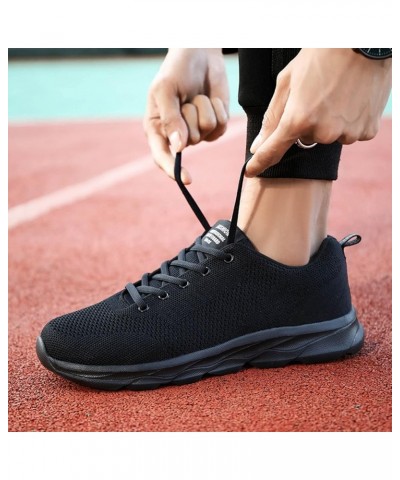 Men Athletic Walking Running Tennis Shoes Working Jogging Fashion Sneakers Men Shoes Sneakers Slip On Flats Shoes Black $21.2...