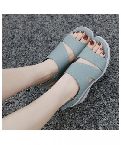 Heels for Women Platform Espadrilles Sandal Block Chunky Open Toe Two Strap Non Slip Flip-Flop Shoes 141-zoxro-green-h $16.62...