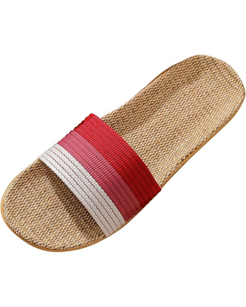 Wedge Flip Flop Sandals For Women Must Haves Flat Sandals For Womens Slides Size 13 Platform Women Sandals Women Heels 1-red ...