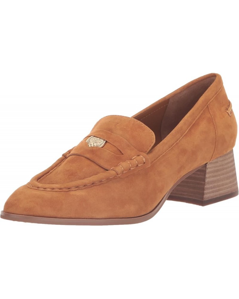 women's Carissla Block Heel Loafer Flat Golden Rod $28.64 Loafers & Slip-Ons