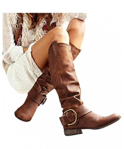 Womens Lace Up Ankle Boots Retro Chunky Platforms Goth Combat Booties Womens Hiking Boots Z 01-brown $27.87 Boots