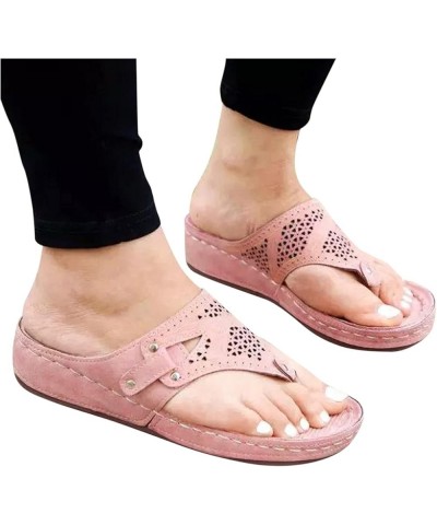 Sandals Women Open Hollow Slip-On Toe Slippers Beach Summer Breathable Shoes Out Women's Sandals Rubber Sandals Women (Black,...