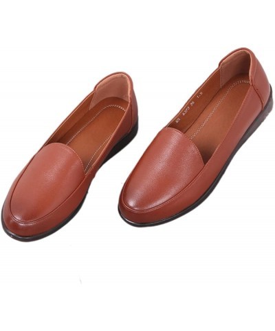 Women Ballerinas, Mom's Shoes Soft Sole Flat Bottom Middle-Aged and Elderly Single Shoes Comfortable Shoes,Black,40 39 Brown ...