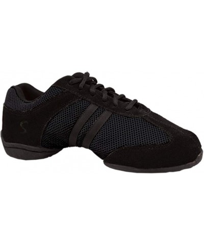 Women's Dance Studio Exercise Sneakers Suede Leather Split-Sole Dyna-mesh (US 17 / Skazz 18 M) Black $13.91 Athletic Shoes