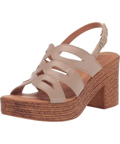 Women's Jud-Italy Heeled Sandal Nude Leather $14.67 Sandals