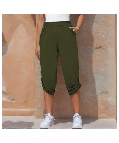 Dress Pants Stretchy Women New Casual Cropped Elastic Pants for Women Womens Work Clothes Business Casual Pants Ag➤➤ Pants fo...