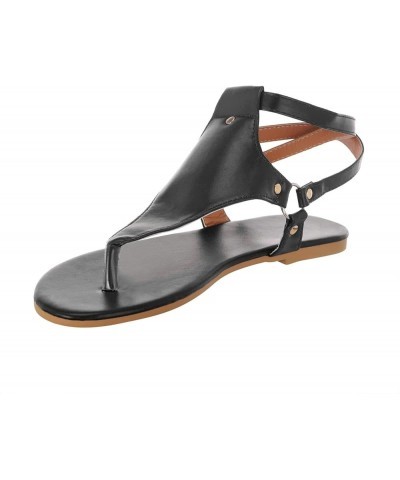 Orthopedic Sandals for Women, Women's Orthopedic Arch Support Sandals Casual Flat Sandals Comfortable Thong T-Strap Orthotic ...