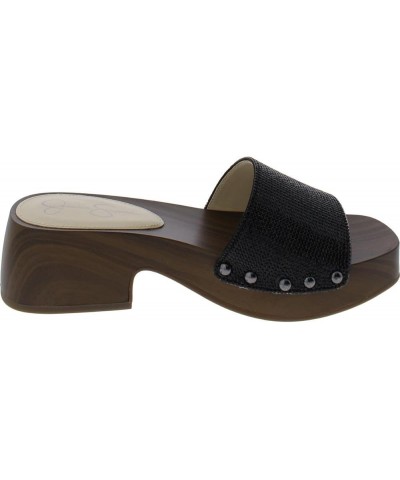 Womens Studded Clogs Black Supreme Microsuede $31.32 Sandals