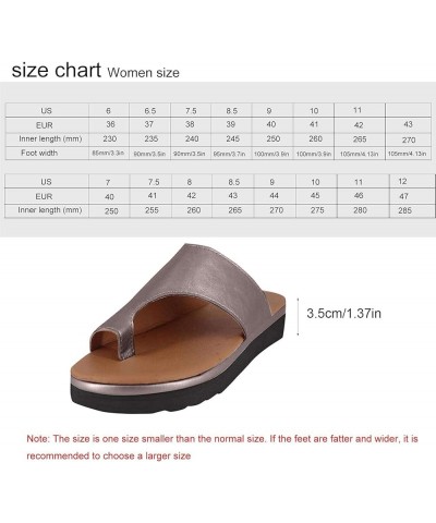 Flip Flops Womens Sandals Big Toe Bone Correction, Shoes Foot Orthopedic with Arch Support, Flip Flops Women Wedge Summer, No...