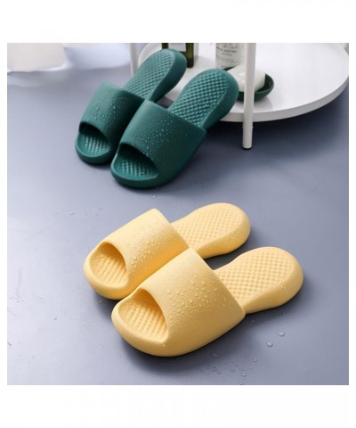 Solid Fashion Adults Thick Soft Sole Simple Slides Flexible Man Couple Color: Women Shower Nonskid Bathroom Slippers $15.07 S...