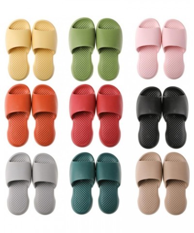 Solid Fashion Adults Thick Soft Sole Simple Slides Flexible Man Couple Color: Women Shower Nonskid Bathroom Slippers $15.07 S...