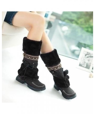 Women's Fashion Ankle Booties Causal 8-Eye Side Zipper Lace-up Combat Boots Black Cowgirl Boots for Women Black $28.71 Boots