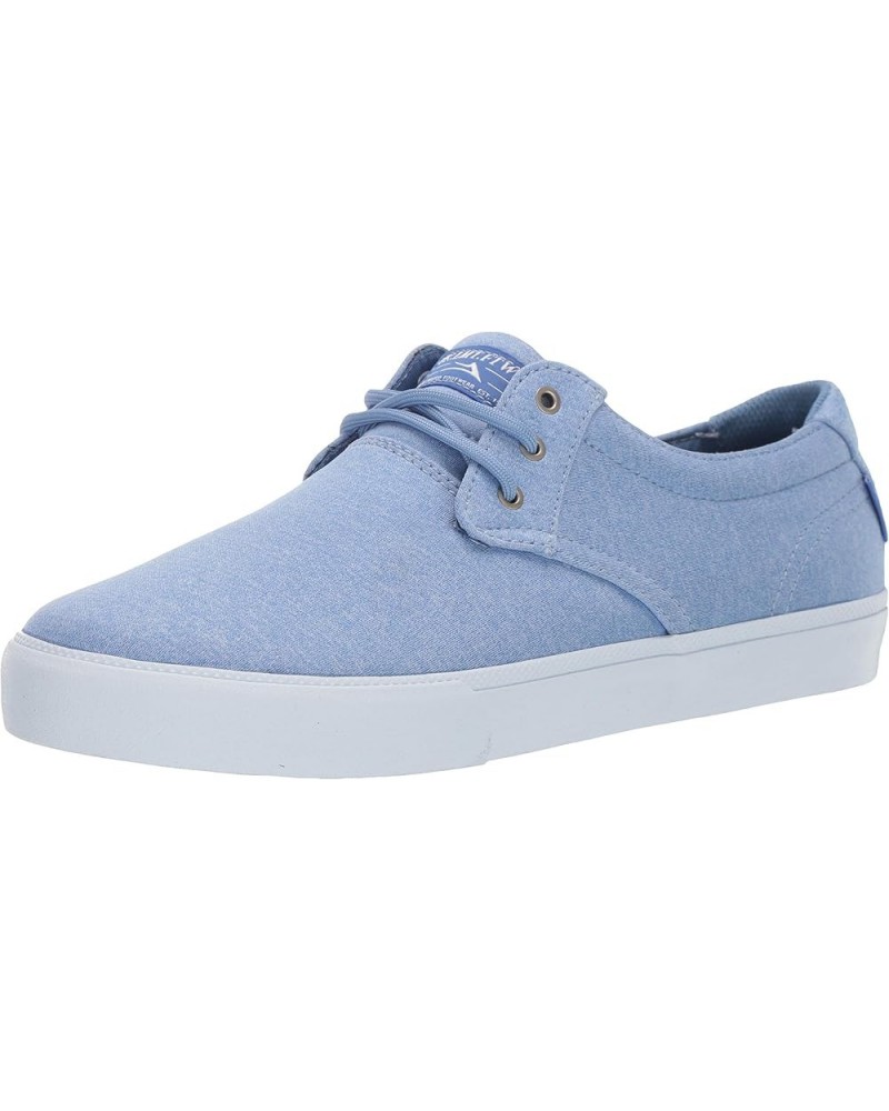 Griffin Kids Skate Shoes - Classic Low Top Sneakers Blue Textile $26.08 Athletic Shoes