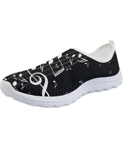 Summer Lightweight Womens Athletic Aqua Shoes Slip on Sandals Flats Piano Keyboard Music Note $12.74 Outdoor Shoes