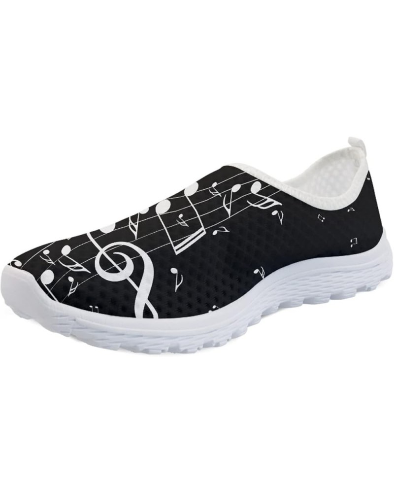 Summer Lightweight Womens Athletic Aqua Shoes Slip on Sandals Flats Piano Keyboard Music Note $12.74 Outdoor Shoes