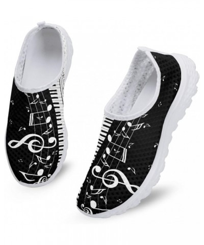 Summer Lightweight Womens Athletic Aqua Shoes Slip on Sandals Flats Piano Keyboard Music Note $12.74 Outdoor Shoes