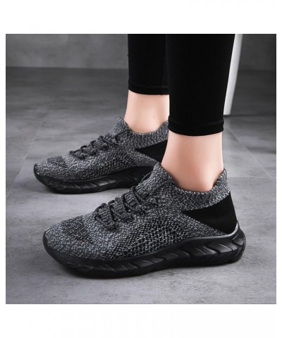 Leisure Women's Lace Up Travel Soft Sole Comfortable Shoes Outdoor Mesh Shoes Runing Fashion Sneaker Sandals for Women Grey $...