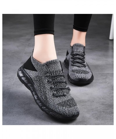 Leisure Women's Lace Up Travel Soft Sole Comfortable Shoes Outdoor Mesh Shoes Runing Fashion Sneaker Sandals for Women Grey $...