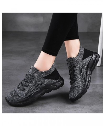 Leisure Women's Lace Up Travel Soft Sole Comfortable Shoes Outdoor Mesh Shoes Runing Fashion Sneaker Sandals for Women Grey $...