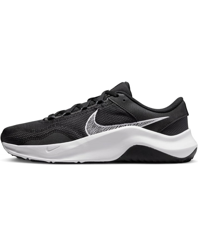 Women's Low-Top Sneakers Black White Iron Grey $32.94 Athletic Shoes