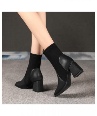 Women's Casual Fashion Lace Up Low Wedge Heel Booties Shoe Christmas Side Zipper Boots Black $30.82 Boots