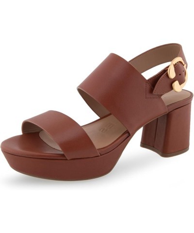 Women's Camera Heeled Sandal Clay Leather $51.50 Sandals