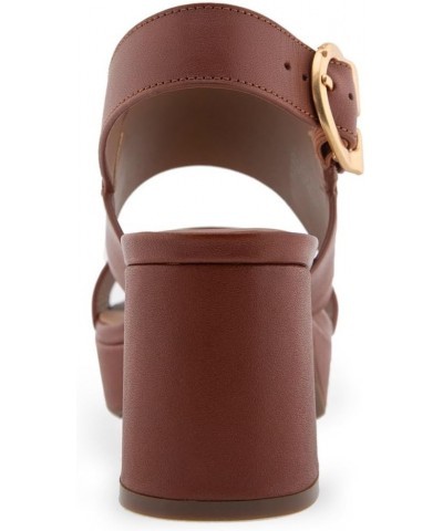 Women's Camera Heeled Sandal Clay Leather $51.50 Sandals