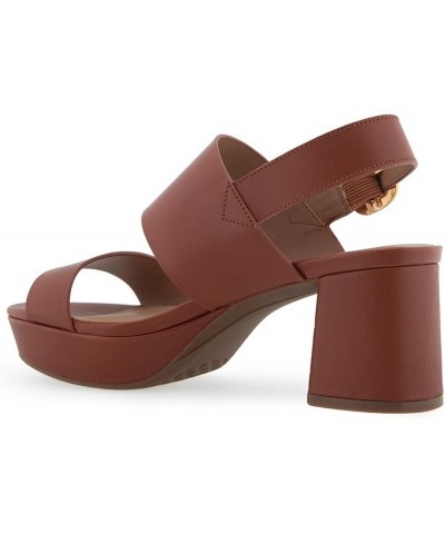 Women's Camera Heeled Sandal Clay Leather $51.50 Sandals