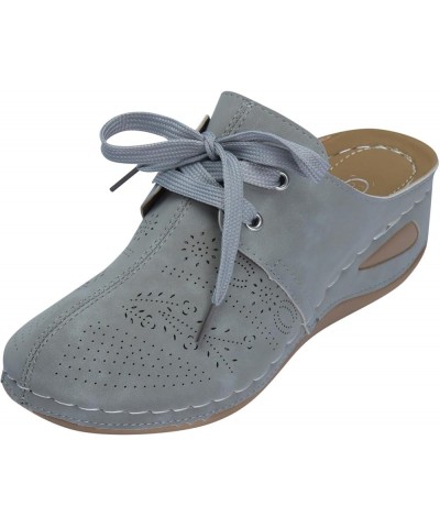 Women's Sandals Size 11 Wide Width Women's Semi Cap Toe Sandals Strap Design Lightweight Casual Sandals Woman Shoes Grey $15....