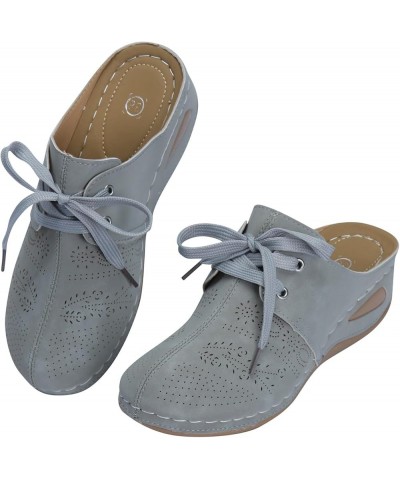 Women's Sandals Size 11 Wide Width Women's Semi Cap Toe Sandals Strap Design Lightweight Casual Sandals Woman Shoes Grey $15....