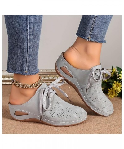 Women's Sandals Size 11 Wide Width Women's Semi Cap Toe Sandals Strap Design Lightweight Casual Sandals Woman Shoes Grey $15....