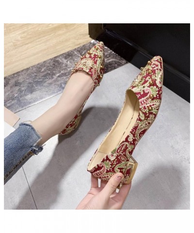 Mesh Slip On Shoes, Casual Shoes for Women Low Heel, Pointed Toe Flats for Women Round Toe On Flats Slip On Mules Non Slip Ca...